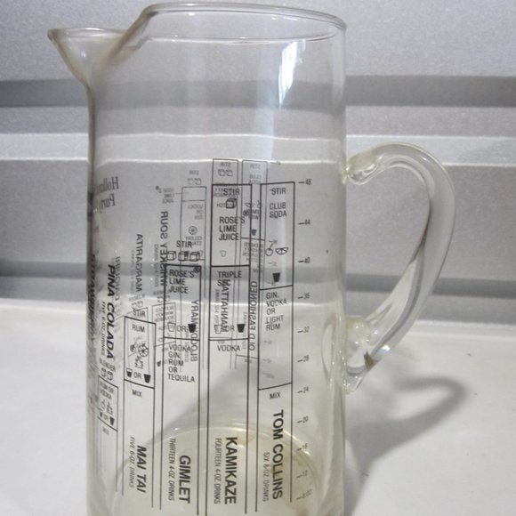 VTG HOLLAND HOUSE PARTY PITCHER W/RECIPES ON SIDES  Condition Used - Good Materi - Picture 2 of 5